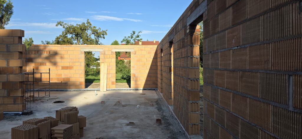 Murowanie Porothermu na zaprawę - Wrocław 